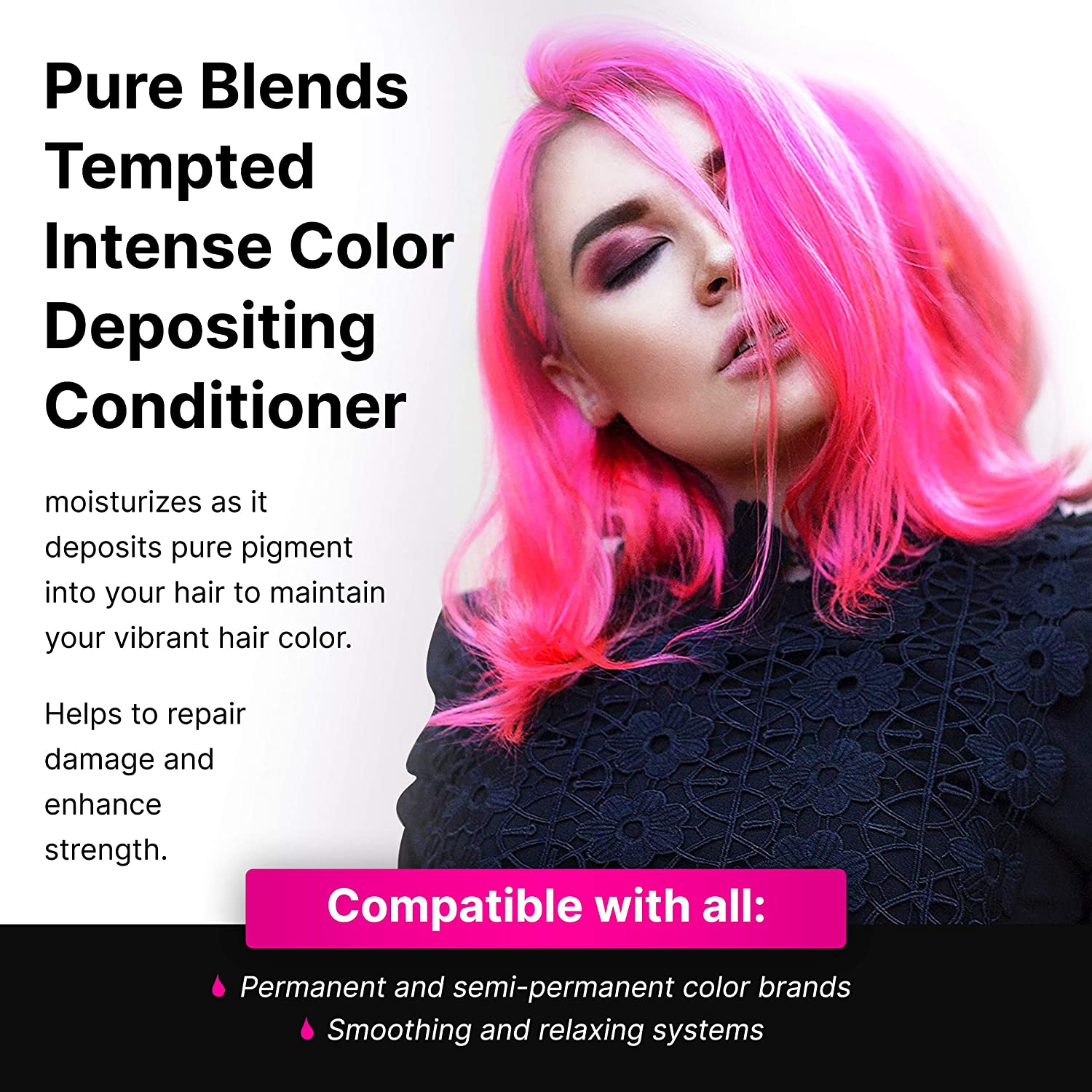 Tempted Pink Intense Color Depositing Conditioner