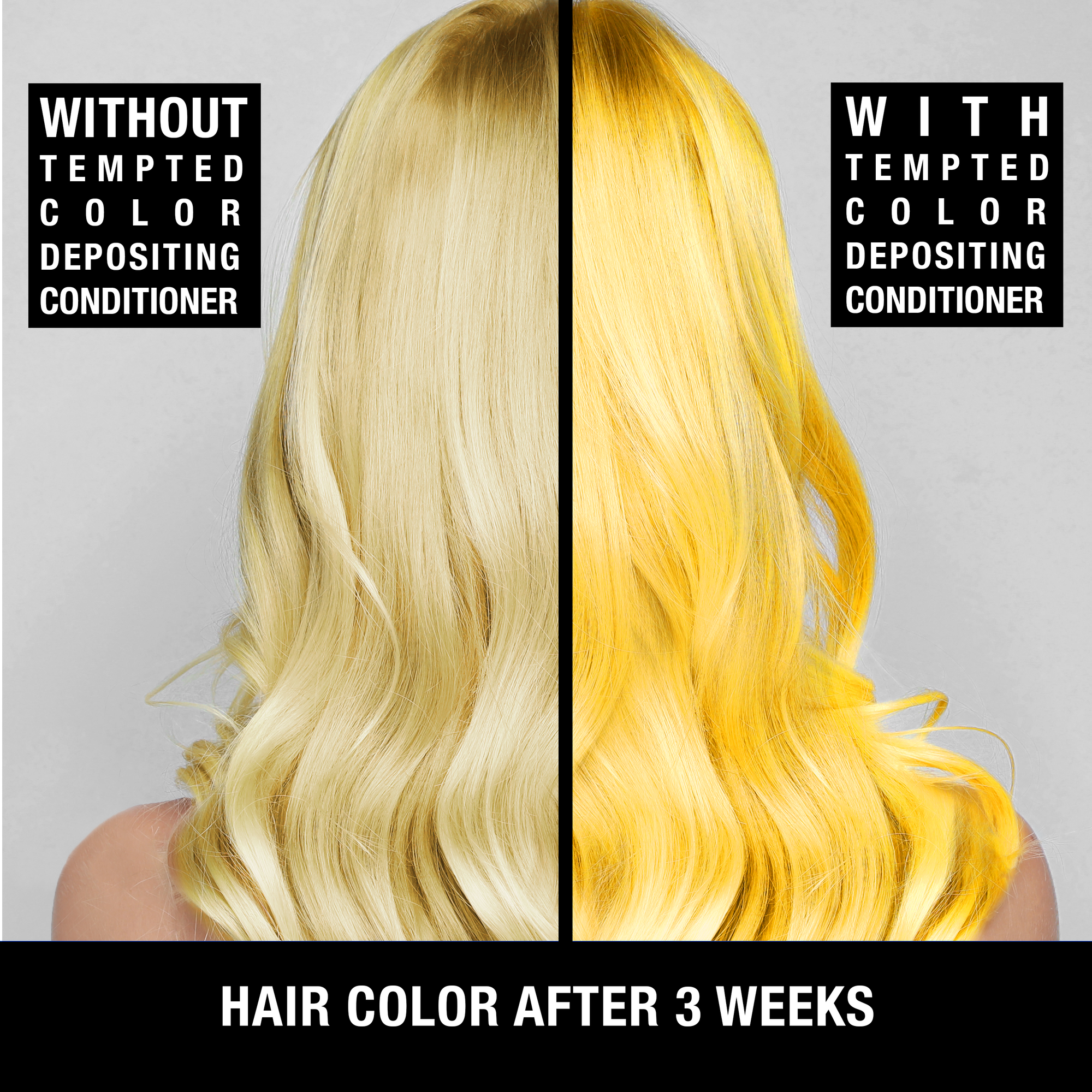 Condizionatore di deposito di colore intenso giallo tentato