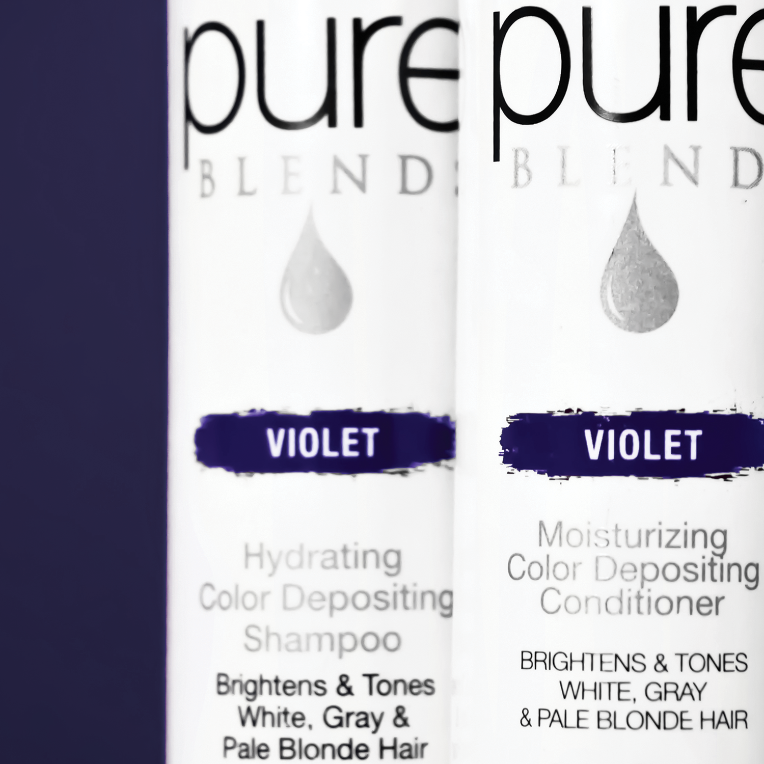 Violetová hydratační barva uložení šamponu